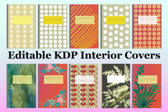 Download Editable KDP Interior Cover for Notebook - Book Collection