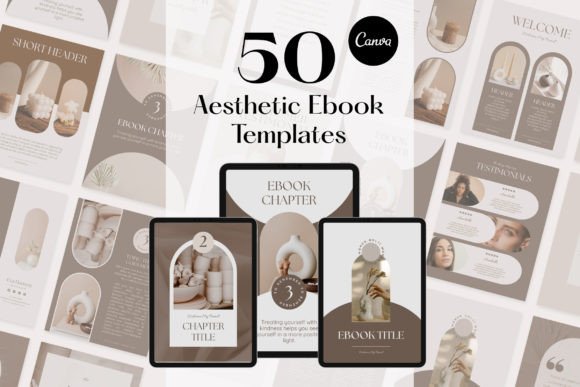 Download Customizabl Beige Canva Ebook Templates - Book Collection