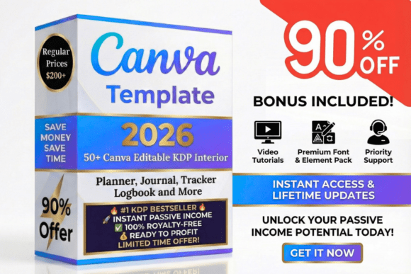 Download 50+ Editable Templates | KDP 2026 - Editable template Collection