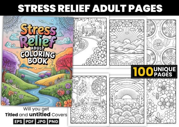 Download Stress Relief Adult Coloring Books - Book Collection