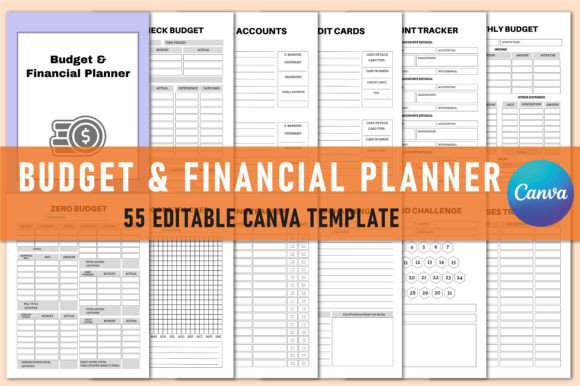 Download Budget &amp; Financial Planner for Canva - Premium Resources