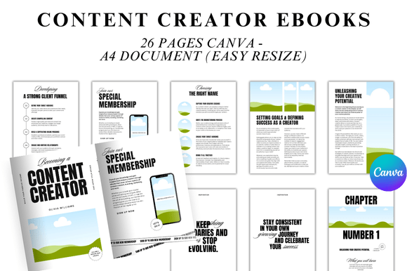 Download 26 Editable Ebook Template - Book Collection
