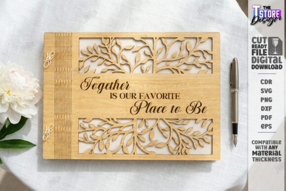 Download Elegant Wedding Guest Book Laser Cut - Book Collection