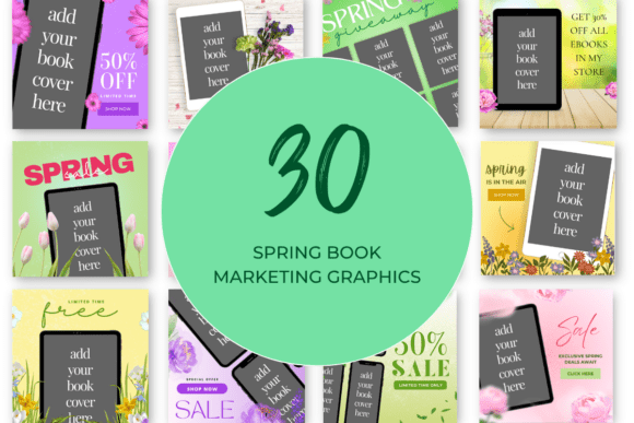 Download Spring Book Marketing Canva Templates - Book Collection