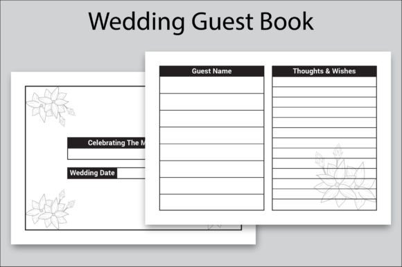 Download Wedding Guest Book | KDP Interior - Book Collection