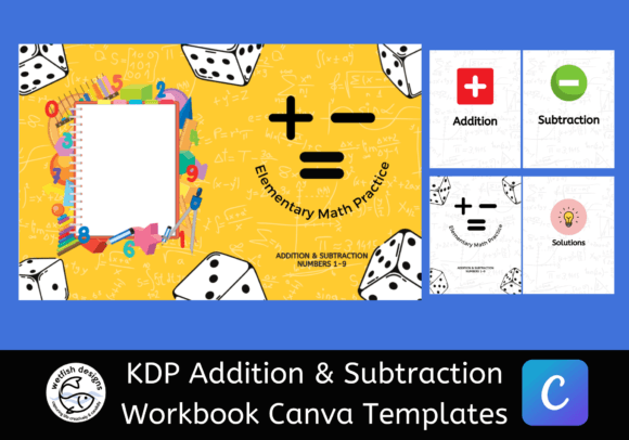 Download Math Workbook Cover Canva Templates: Set One - Book Collection