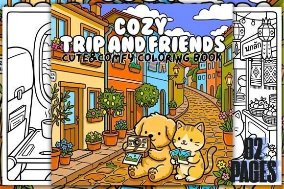 Download Cozy Trip and Friends Coloring Book - Book Collection