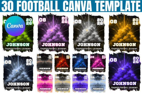 Download 30 Football Canva Editable Template - Editable template Collection