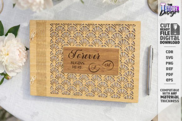Download Elegant Wedding Guest Book Laser Cut - Book Collection