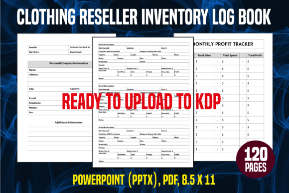 Download Clothing Reseller Inventory Log Book - Book Collection
