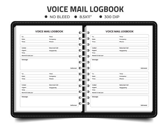 Download Voice Mail Logbook Kdp Interior - Book Collection