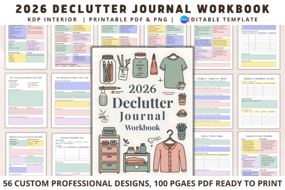 Download 2026 Declutter Journal Workbook - Book Collection