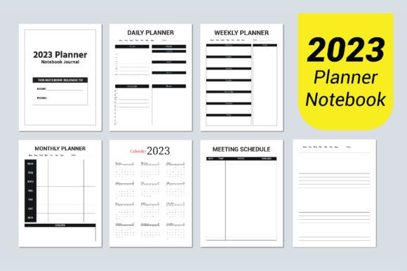 Download 2023 Planner Notebook Interior Journal - Book Collection