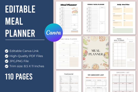 Download Meal Planner Canva Interior - Premium Resources
