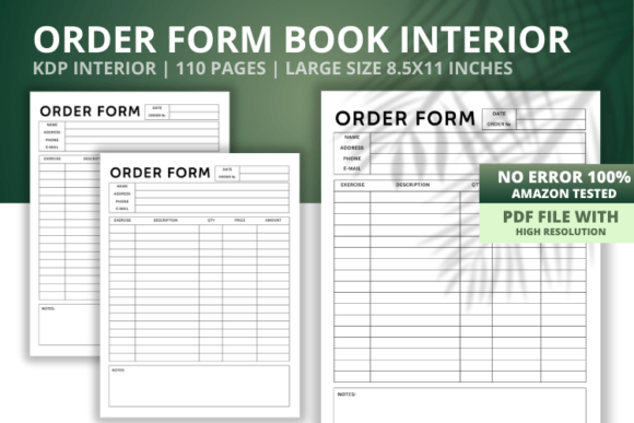 Download Order Forms Log Book Interior - Book Collection