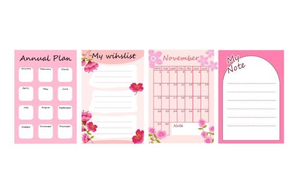 Download Journal Templates Peach Blossom Page - Journal template Collection