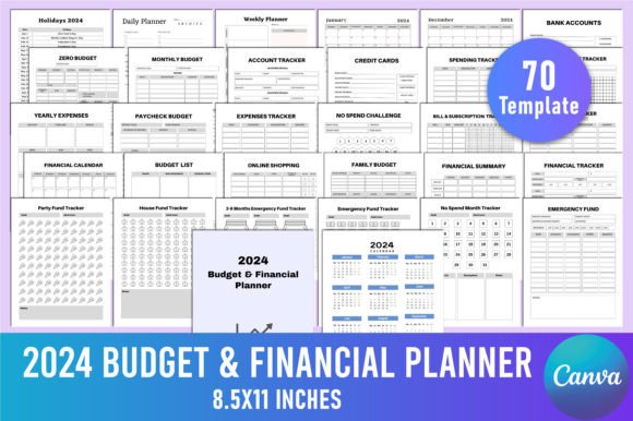 Download 2024 Budget &amp; Financial Planner Canva - Premium Resources