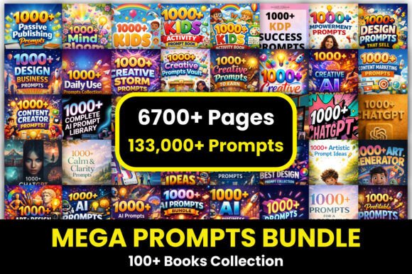 Download Mega Prompts Bundle – 100+ Books - Book Collection