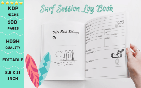 Download Surf Session Log Book, Surfing Journal - Book Collection