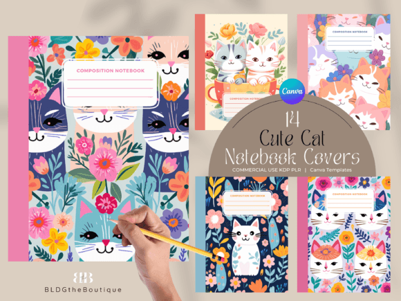 Download Cute Cat KDP Composition Notebook Covers - Book Collection