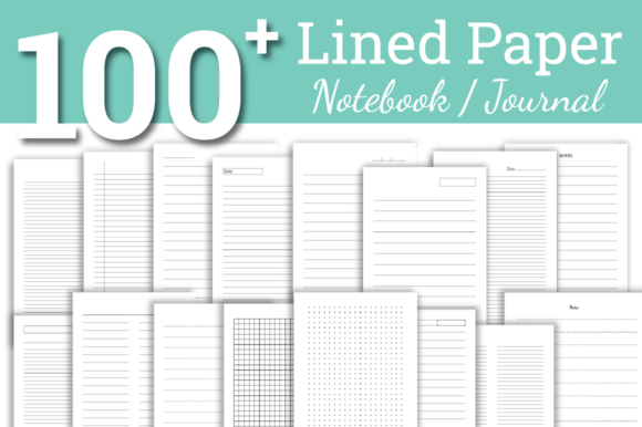 Download Lined Paper Bundle | Notebook | Journal - Book Collection
