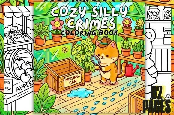 Download Cozy Silly Crimes Coloring Book - Book Collection