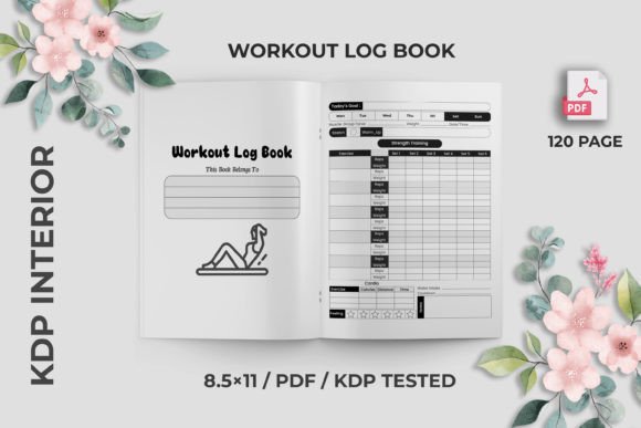 Download Workout Log Book KDP Interior - Book Collection