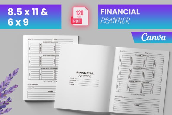 Download Financial Planner for Canva (KDP) - Premium Resources