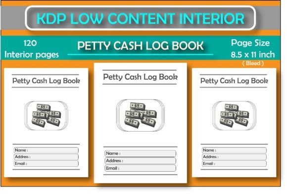 Download Petty Cash Log Book for KDP Low Content - Book Collection