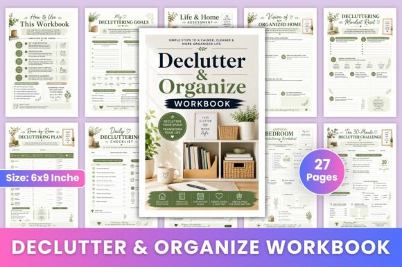 Download Declutter &amp; Organize Workbook - Book Collection