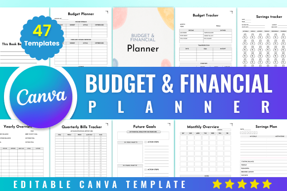 Download Editable Budget &amp; Financial Planner Kdp - Financial planner Collection