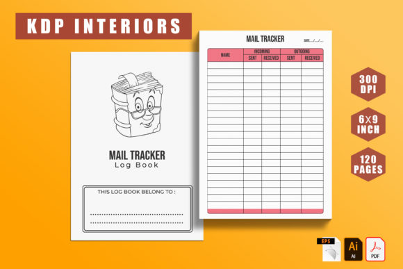 Download KDP Interior Mail Tracker  Logbook - Book Collection